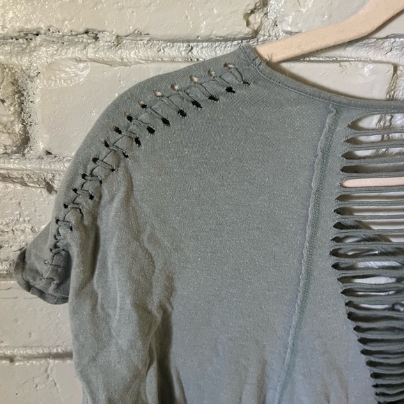 🪐WE THE FREE🪐 vintage free people beach coverup boxy crop top - Picture 4 of 4